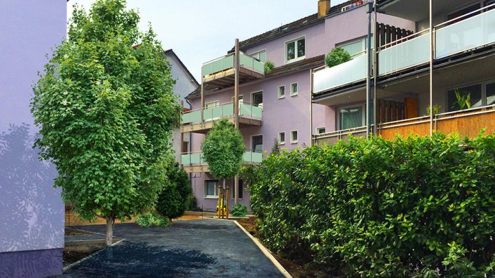 Eigentumswohnung mit Terrasse  zur idyllischen Lage, zwischen Dürener- und Ellerstraße in Solingen